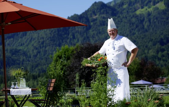 The herb garden in SCHÜLE'S Gesundheitsresort & Spa